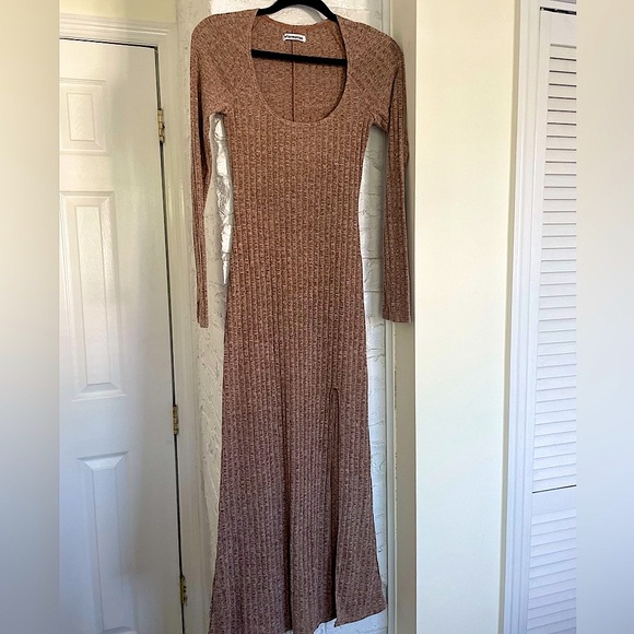 NWOT REFORMATION Lemon Dress - Heathered Cinnamon - Picture 11 of 16